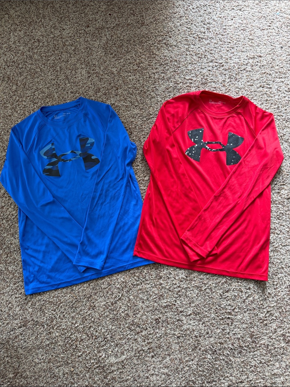 Under Armour Boys' Long-Sleeve Performance Tees - Blue & Red